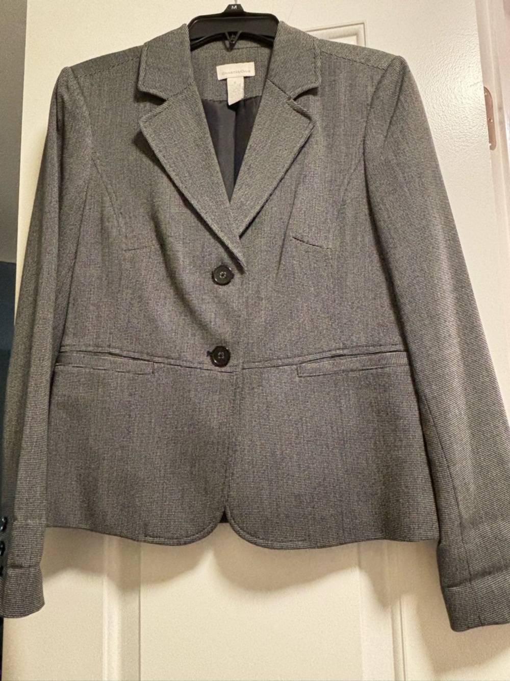 Charter Club Blazer Gray/Black size 6
